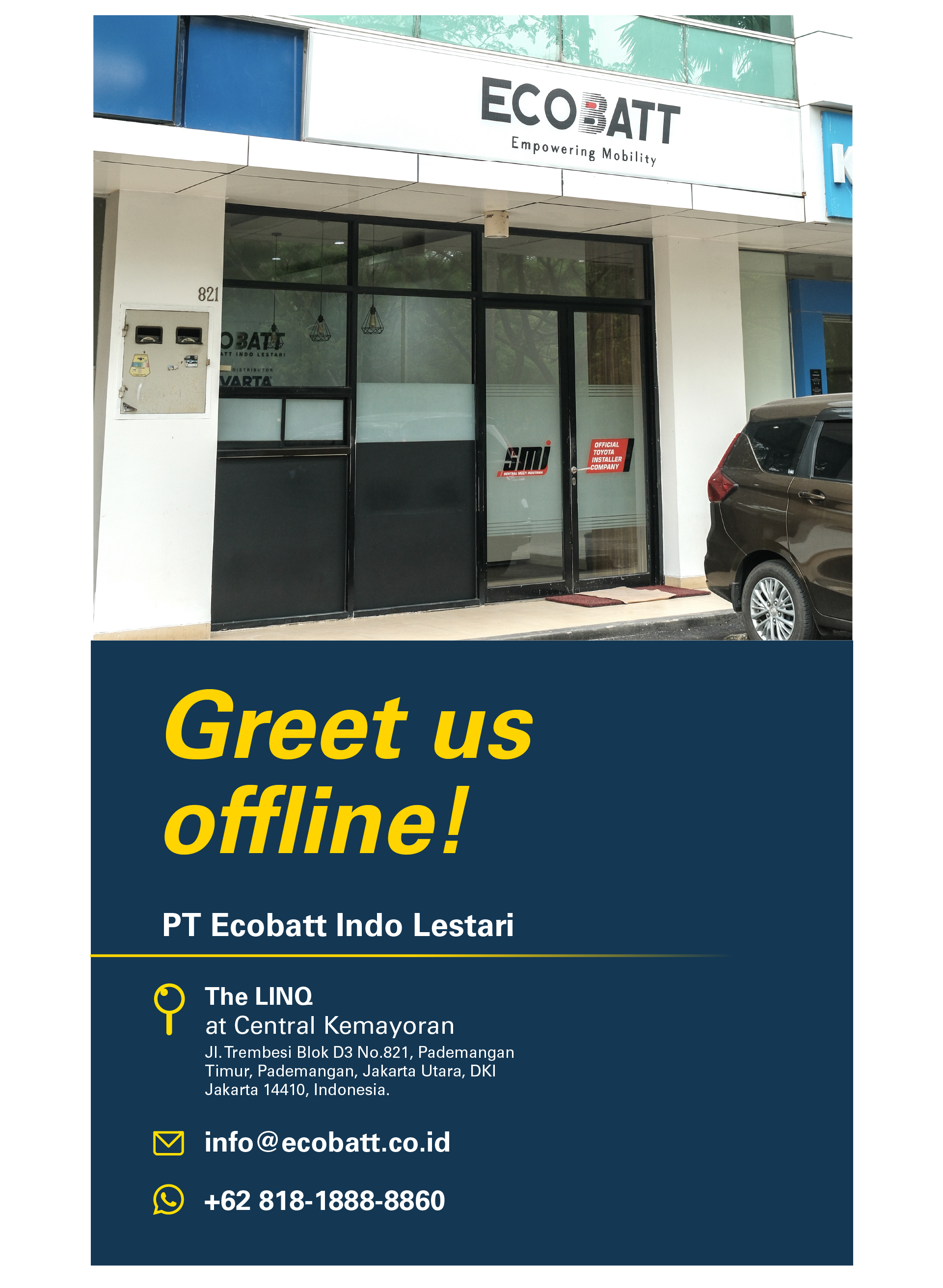 Greet us offline!