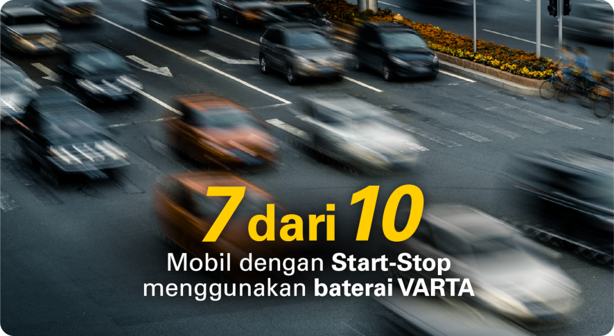 70% mobil Start-Stop menggunakan baterai VARTA